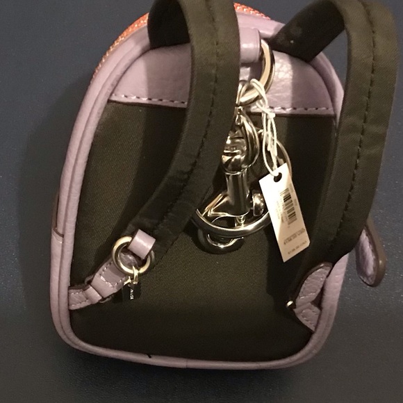 Coach Mini Court Backpack Bag Charm - Picture 3 of 7